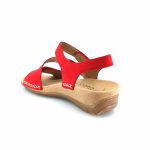 Gabor 43.734.15 γυναικεία πέδιλα (κόκκινο δέρμα nubuck)