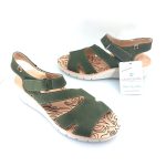 Laura Azana 25410 (χακί δέρμα) γυναικεία σανδάλια