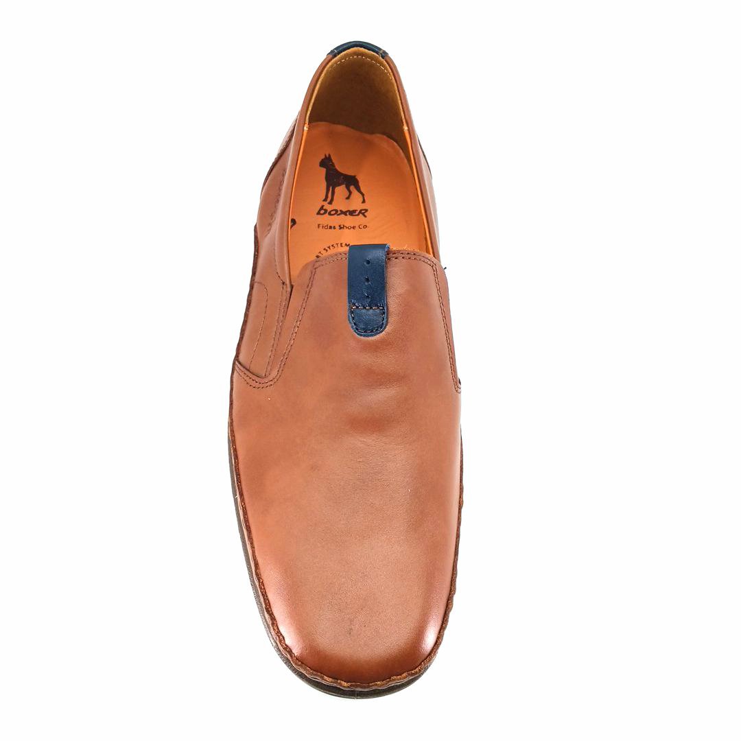 Boxer 15364 (ταμπά δέρμα) ανδρικά slip-on