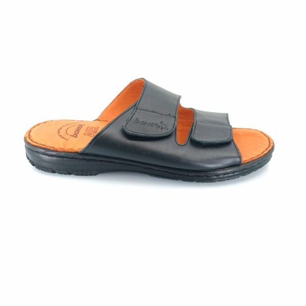 Boxer 17230 (μαύρο δέρμα) ανδρικές παντόφλες
