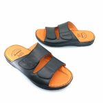 Boxer 17230 (μαύρο δέρμα) ανδρικές παντόφλες