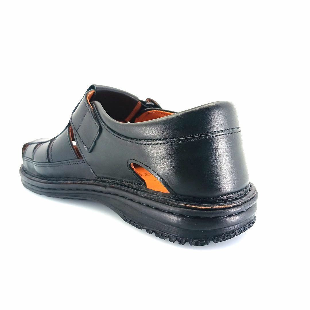 Boxer 17232 (μαύρο δέρμα) ανδρικά σανδάλια