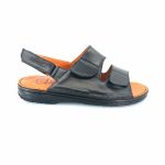 Boxer 17233 (μαύρο δέρμα) ανδρικά σανδάλια