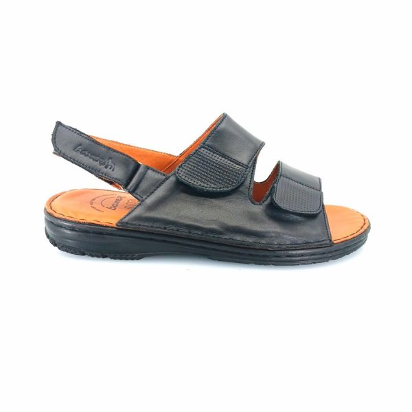 Boxer 17233 (μαύρο δέρμα) ανδρικά σανδάλια