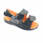 Boxer 17233 (μαύρο δέρμα) ανδρικά σανδάλια