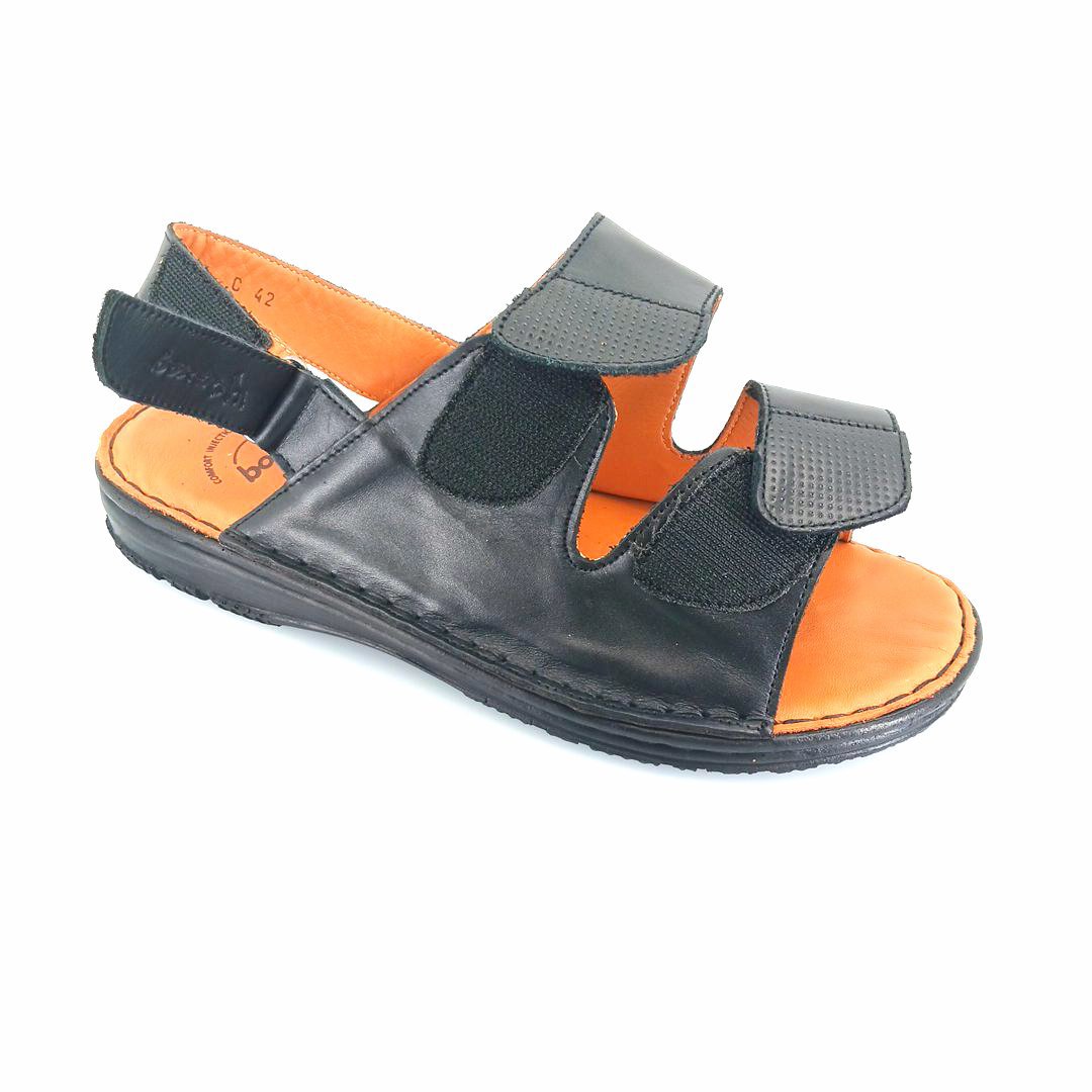 Boxer 17233 (μαύρο δέρμα) ανδρικά σανδάλια