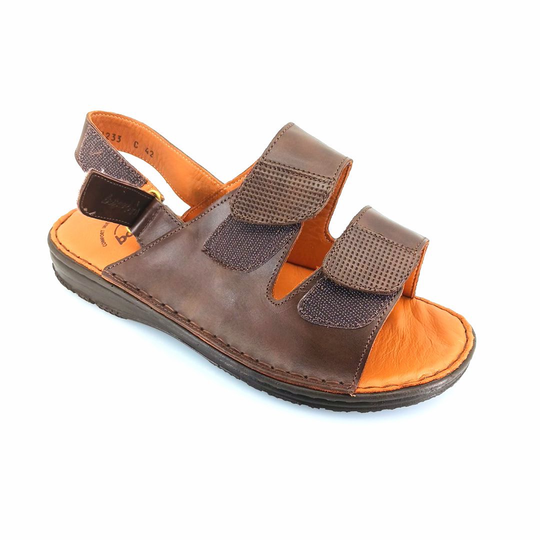 Boxer 17233 (καφέ δέρμα) ανδρικά σανδάλια