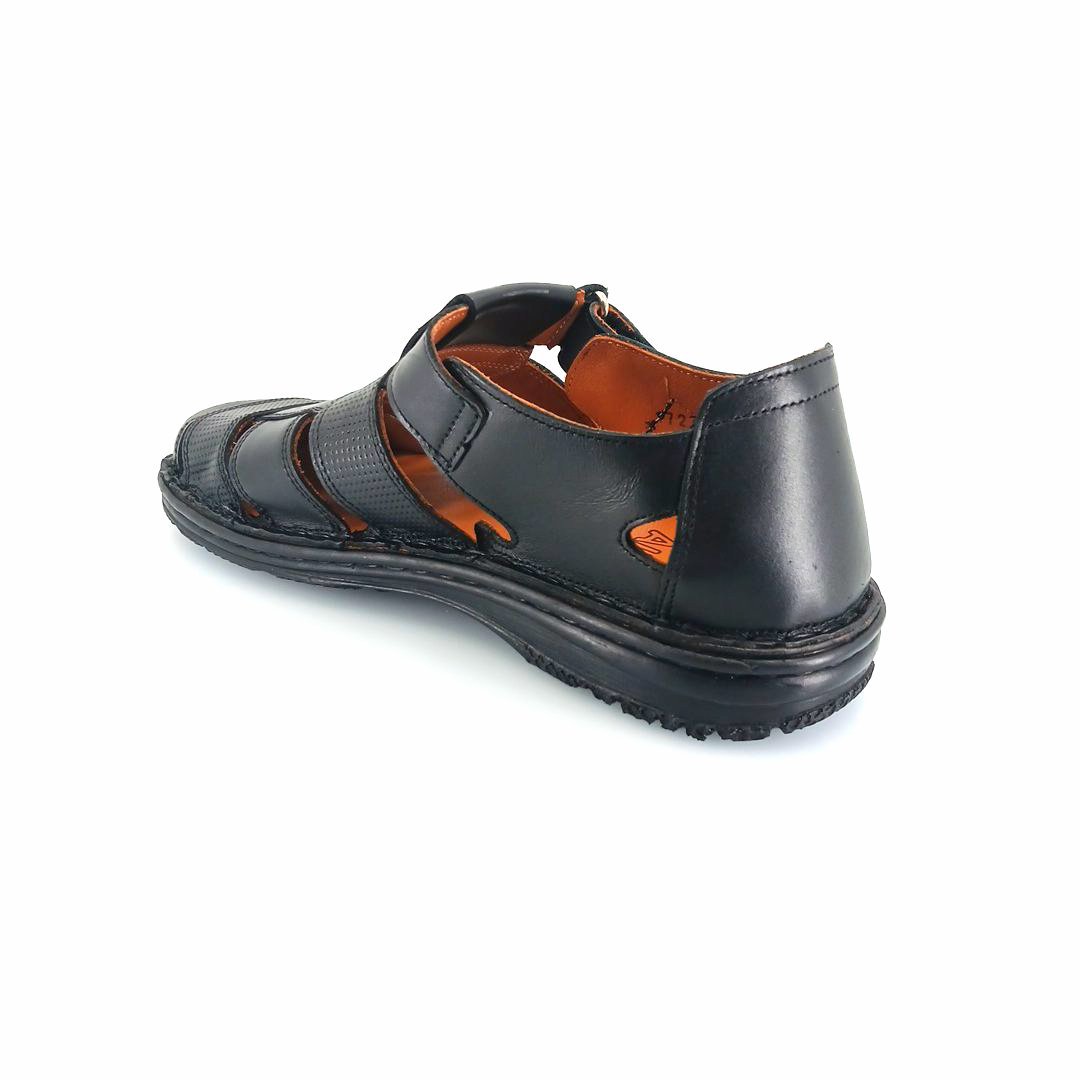 Boxer 17234 (μαύρο δέρμα) ανδρικά σανδάλια