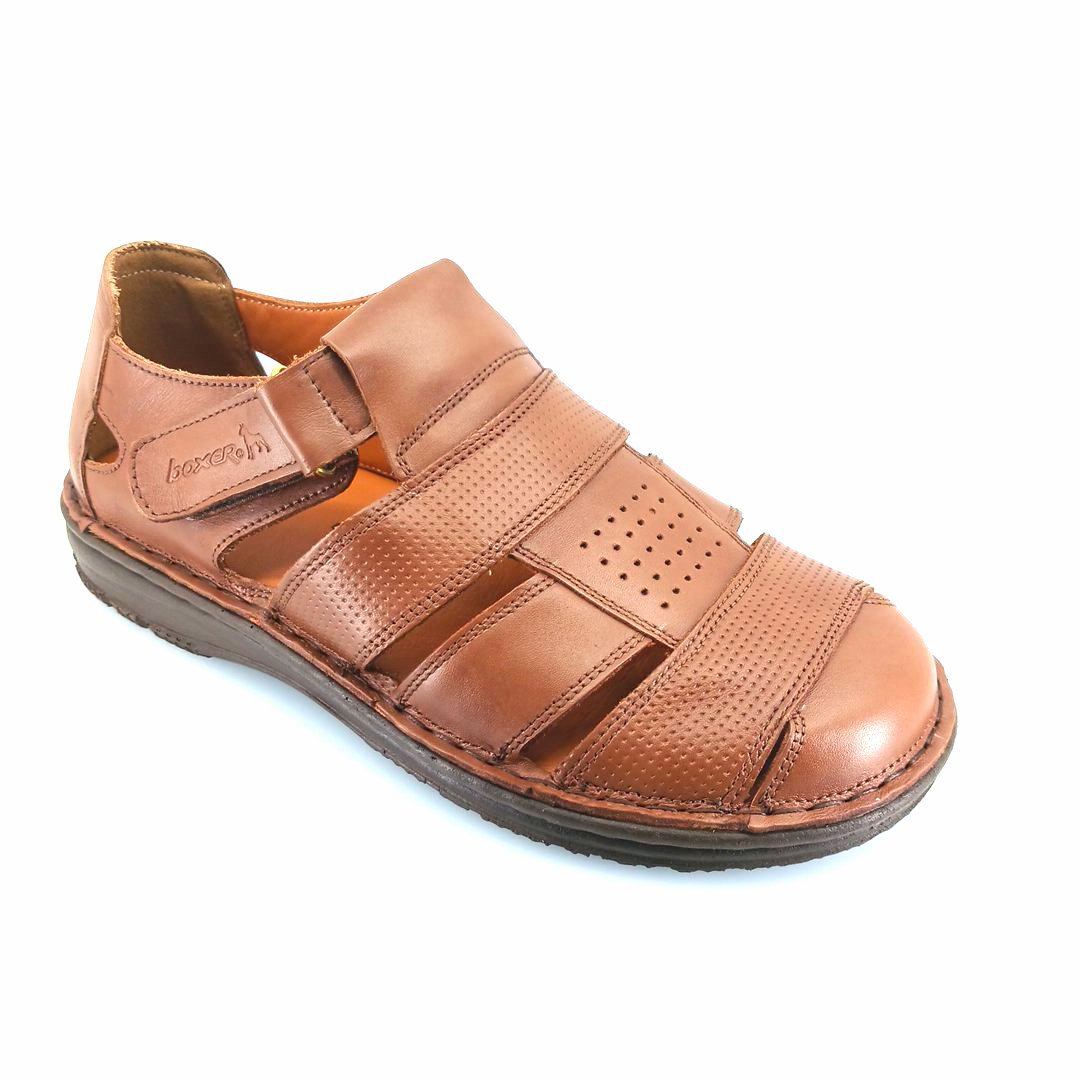 boxer-17234-tan-1 Boxer 17234 (ταμπα δέρμα) ανδρικά σανδάλια