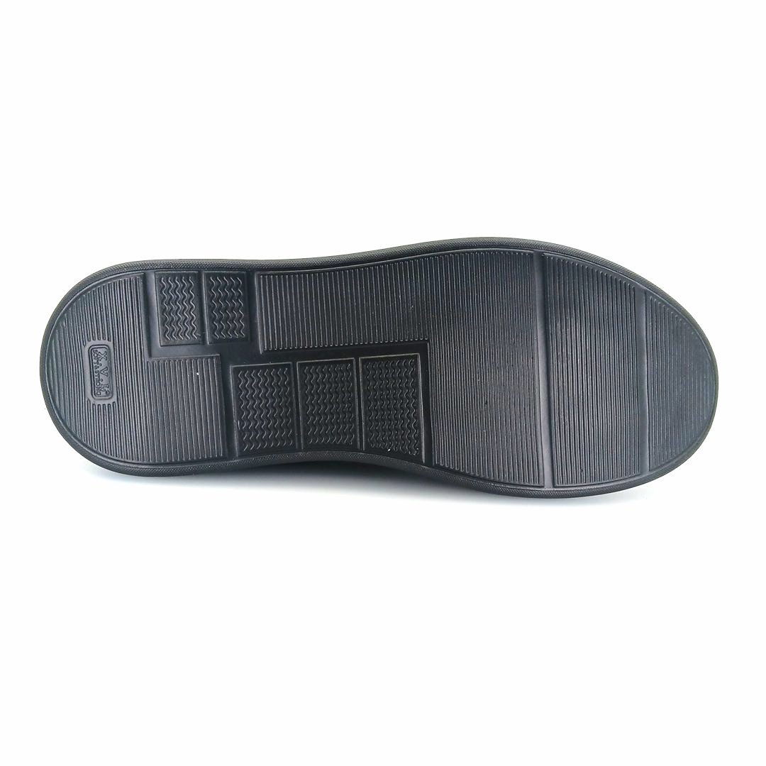 Boxer 21345 (μαύρο δέρμα) ανδρικά δετά sneakers