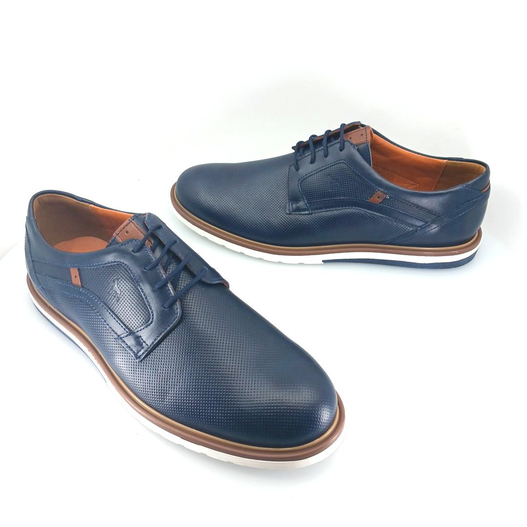 Boxer 41102 (μπλε δέρμα) ανδρικά derby