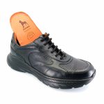 Boxer 44001 (μαύρο δέρμα) ανδρικά δετά sneakers