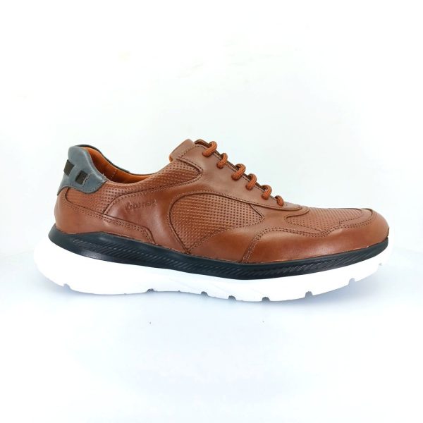 Boxer 44001 (ταμπά δέρμα) ανδρικά δετά sneakers