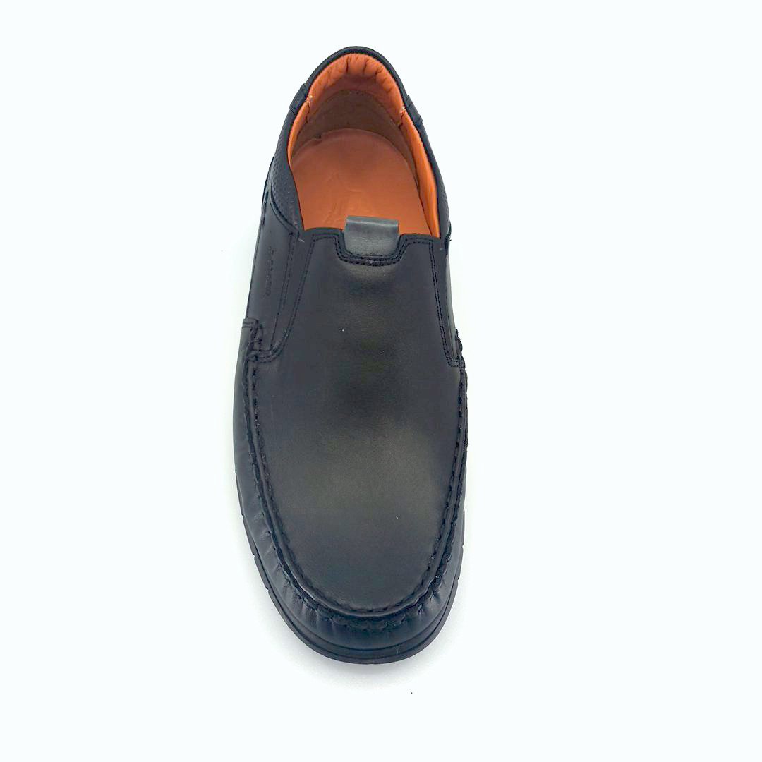 Boxer 47000 (μαύρο δέρμα) ανδρικά μοκασίνια