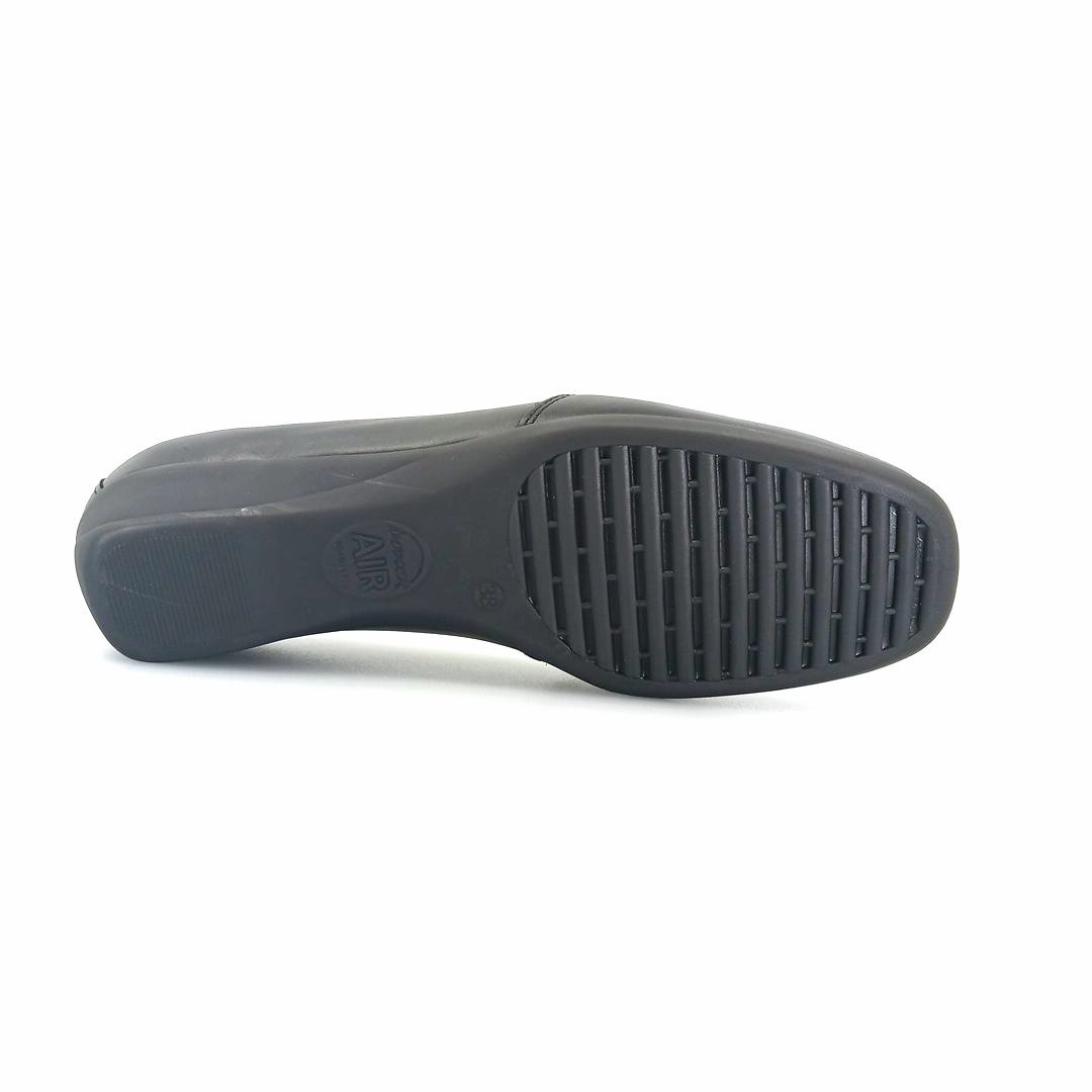 Boxer 52990 (μαύρο δέρμα) γυναικεία slip-on