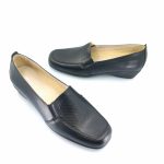 Boxer 52990 (μαύρο δέρμα) γυναικεία slip-on