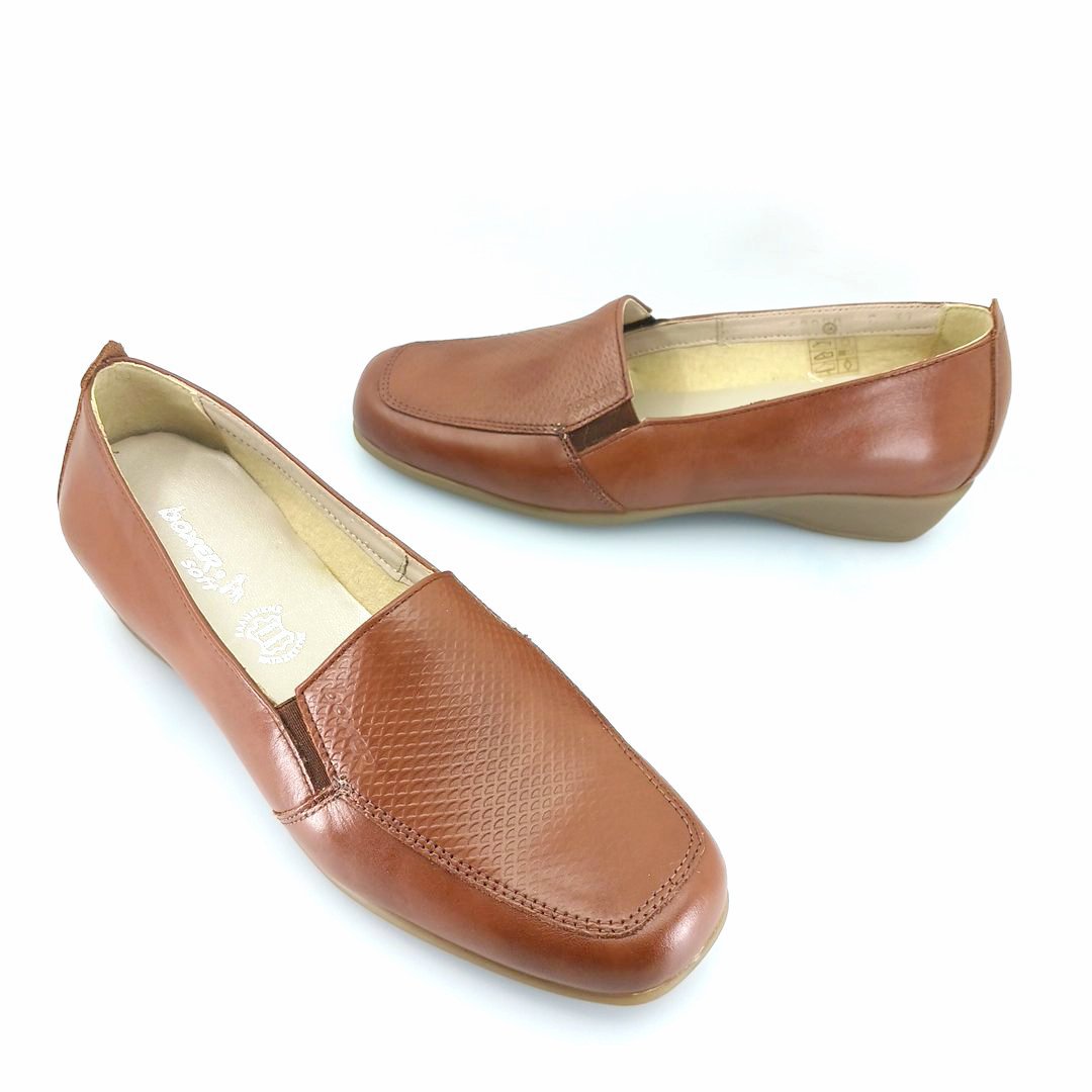 Boxer 52990 (ταμπα δέρμα) γυναικεία slip-on