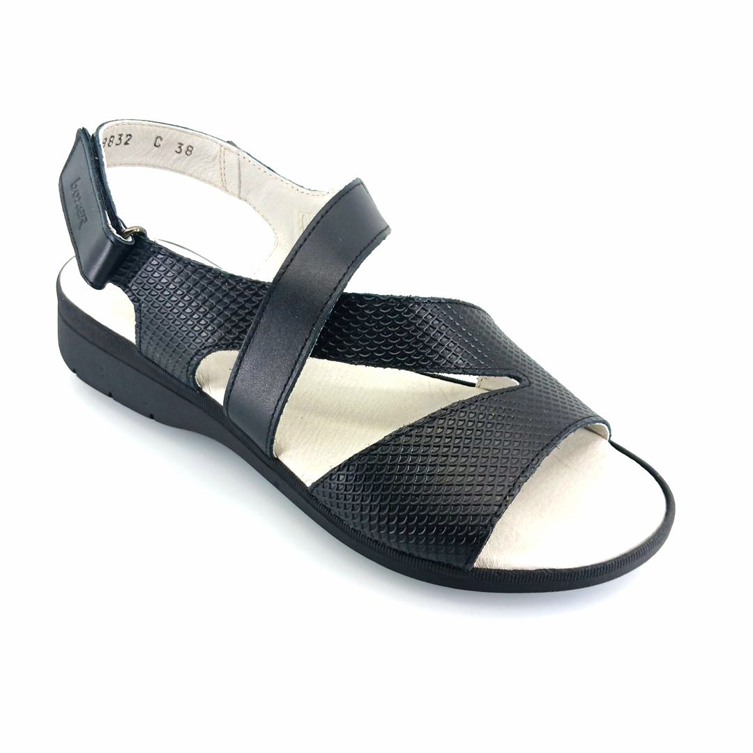 boxer-58832-black-1 Boxer 58832 (μαύρο δέρμα) γυναικεία σανδάλια