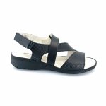 Boxer 58832 (μαύρο δέρμα) γυναικεία σανδάλια