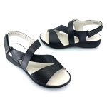 Boxer 58832 (μαύρο δέρμα) γυναικεία σανδάλια