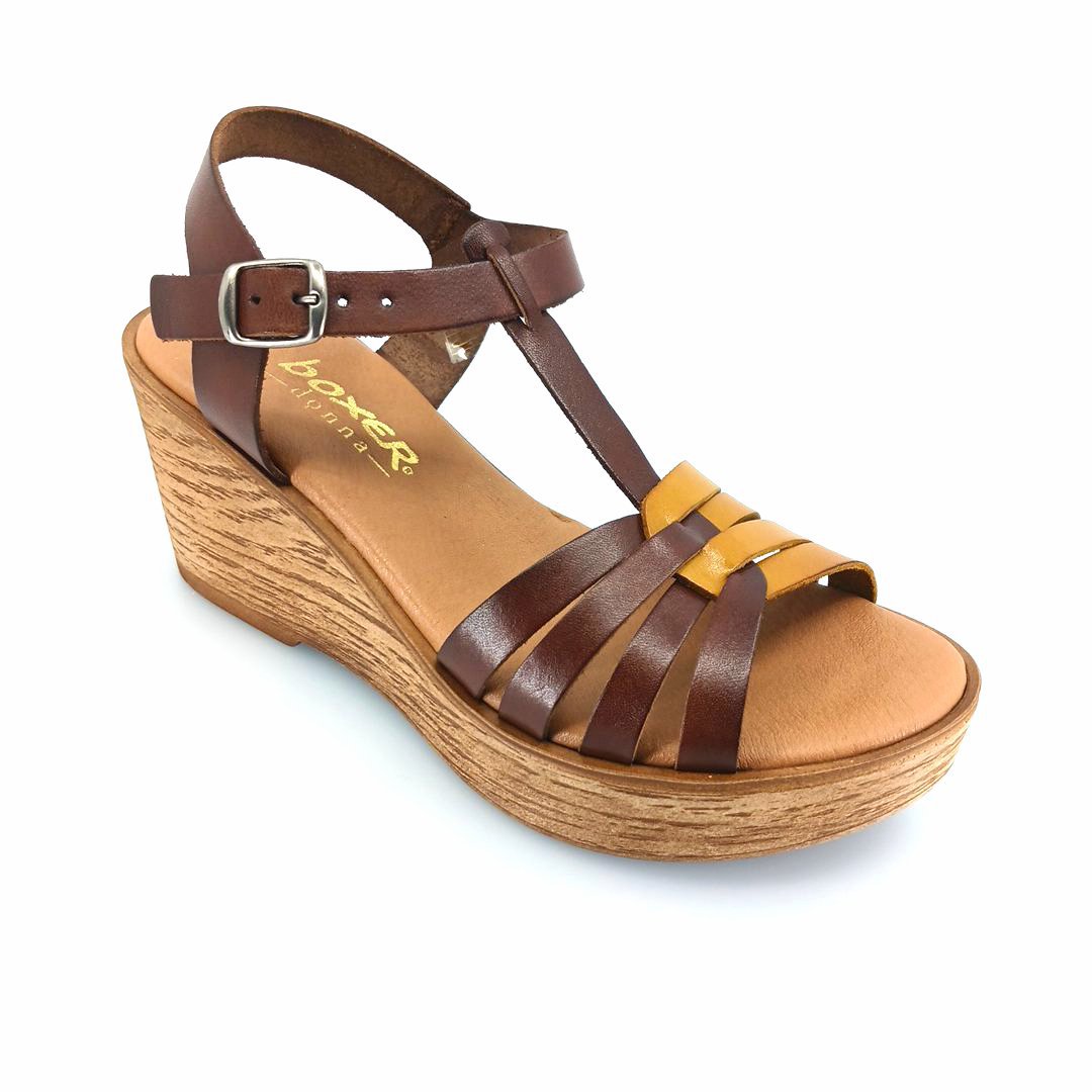 boxer-97033-tan-1 Boxer 97003 (multi ταμπα δέρμα) γυναικείες πλατφόρμες