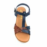 Boxer 97034 (multi μπλε δέρμα) γυναικεία σανδάλια