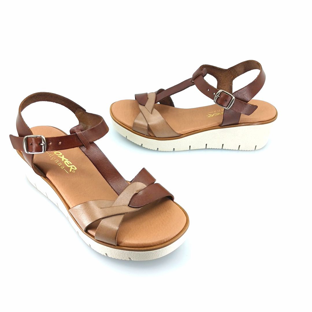 Boxer 97034 (multi-ταμπα δέρμα) γυναικεία σανδάλια