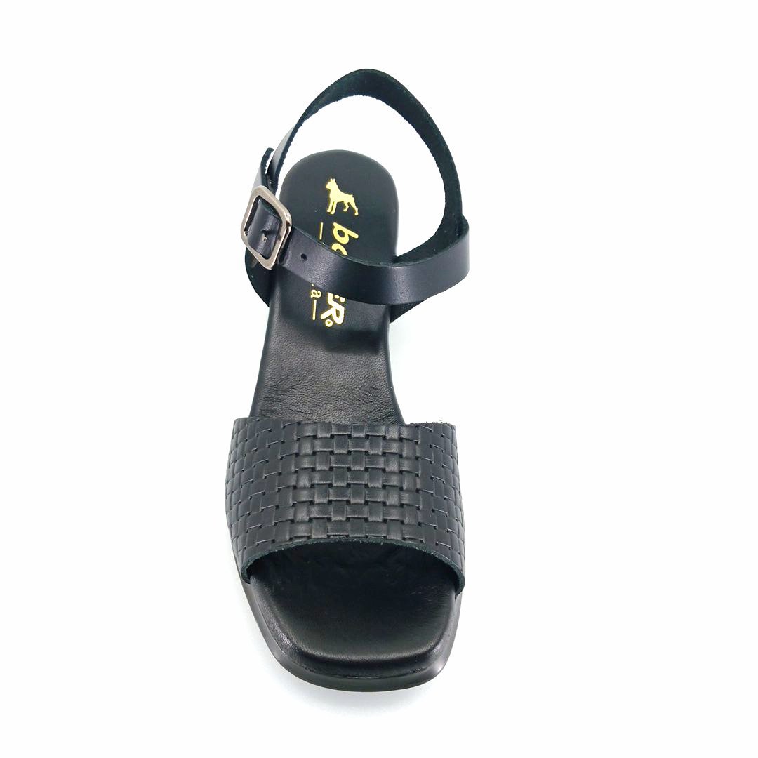 Boxer 97062 (μαύρο δέρμα) γυναικεία πέδιλα