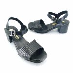 Boxer 97062 (μαύρο δέρμα) γυναικεία πέδιλα