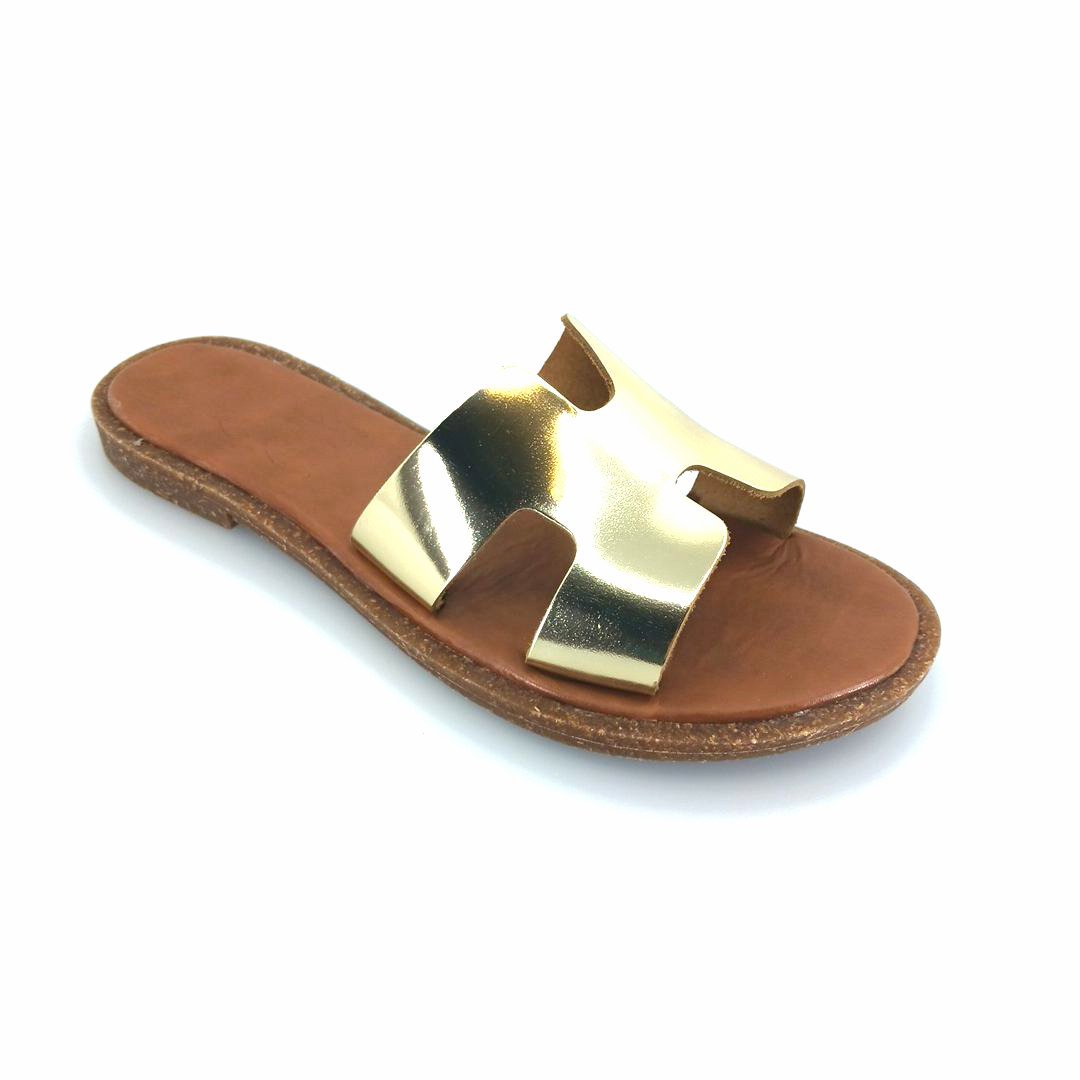 Boxer 98438 (χρυσό δέρμα) γυναικεία σανδάλια