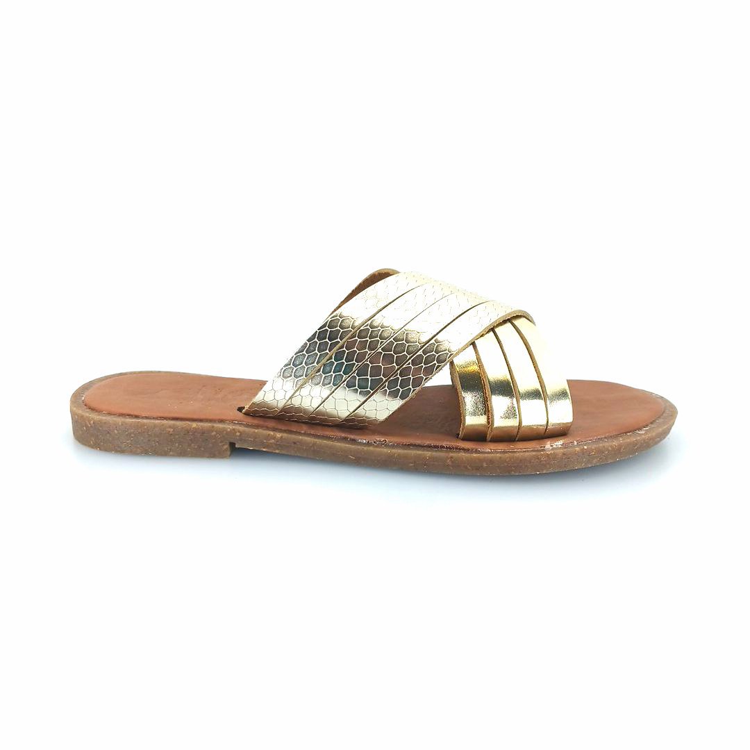 Boxer 98439 (χρυσό δέρμα) γυναικεία σανδάλια