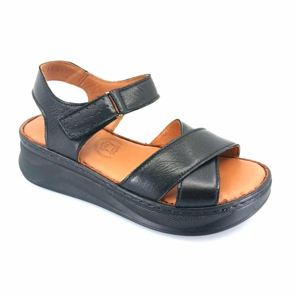 Boxer 98449 (μαύρο δέρμα) γυναικεία σανδάλια