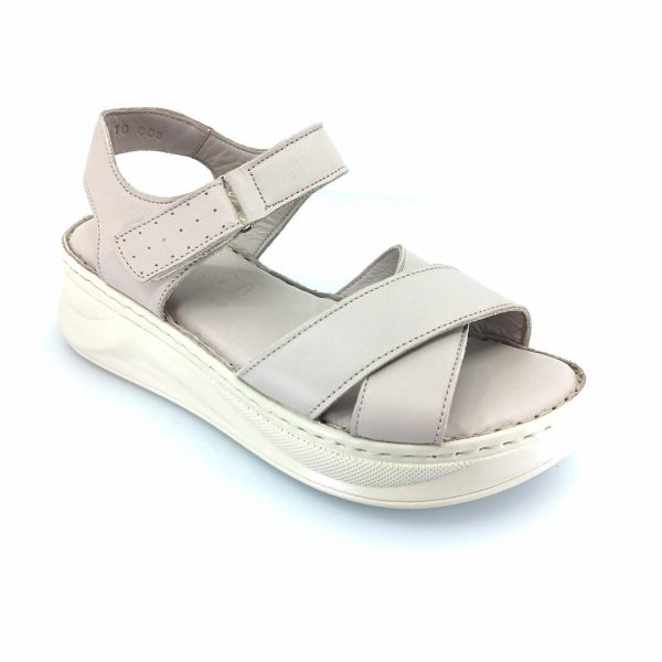 Boxer 98449 (γκρι δέρμα) γυναικεία σανδάλια