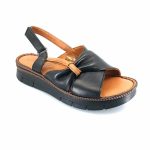 Boxer 98452 (μαύρο δέρμα) γυναικεία σανδάλια