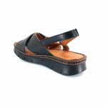 Boxer 98452 (μαύρο δέρμα) γυναικεία σανδάλια