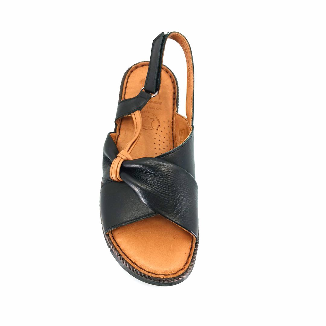 Boxer 98452 (μαύρο δέρμα) γυναικεία σανδάλια