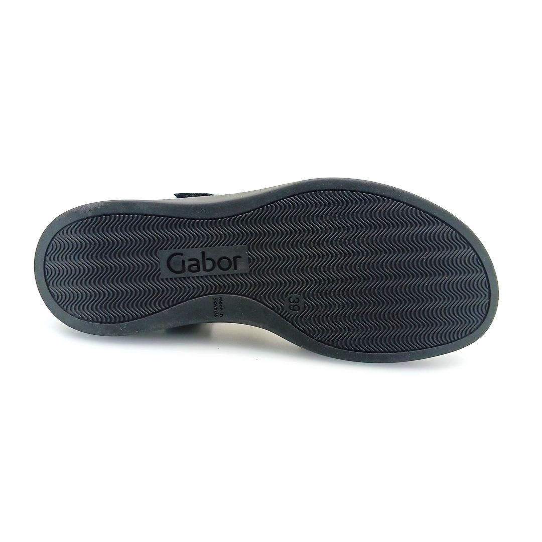 Gabor 43.710.27 γυναικεία πέδιλα (μαύρο δέρμα)