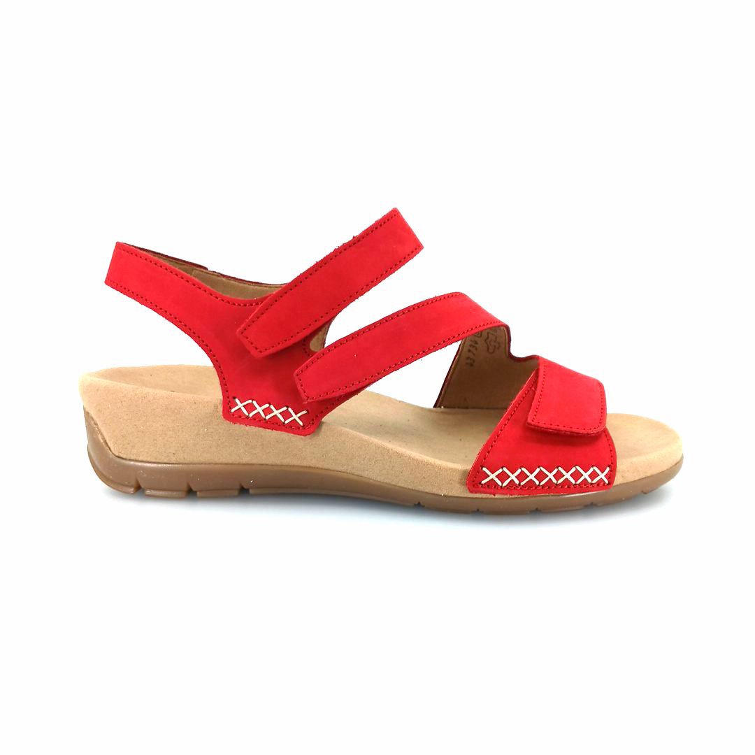 Gabor 43.734.15 γυναικεία πέδιλα (κόκκινο δέρμα nubuck)