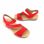 Gabor 43.734.15 γυναικεία πέδιλα (κόκκινο δέρμα nubuck)