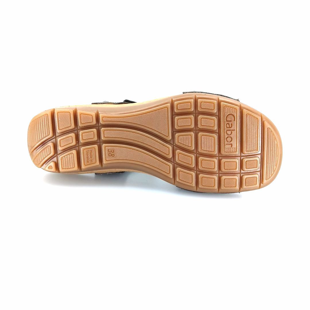 Gabor 43.734.19 γυναικεία πέδιλα (γκρι δέρμα nubuck)