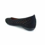 Gabor 44.169.17 μπαλαρίνες (μαύρο δέρμα nubuck)