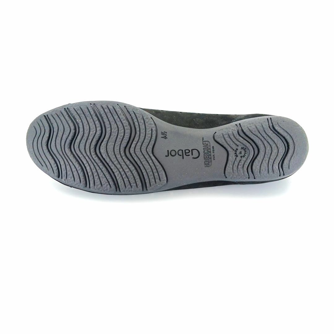 Gabor 44.169.17 μπαλαρίνες (μαύρο δέρμα nubuck)
