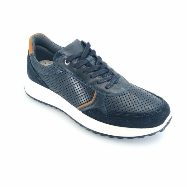 IMAC 552440 (μπλε δέρμα) ανδρικά sneakers