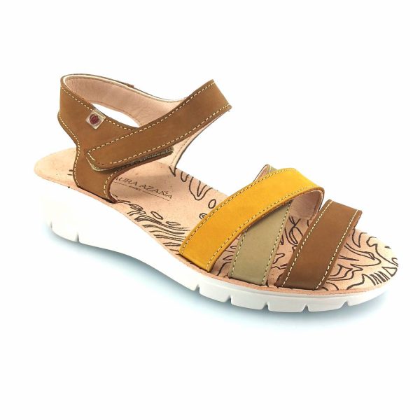 Laura Azana 25406 (ταμπά δέρμα) γυναικεία σανδάλια