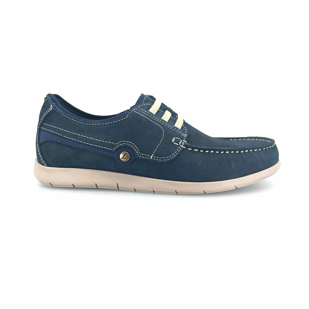Luisetti 37202 (μπλε δέρμα) ανδρικά μοκασίνια