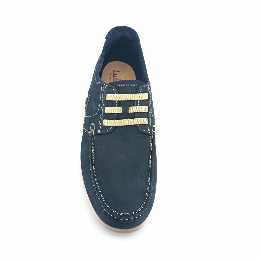 Luisetti 37202 (μπλε δέρμα) ανδρικά μοκασίνια
