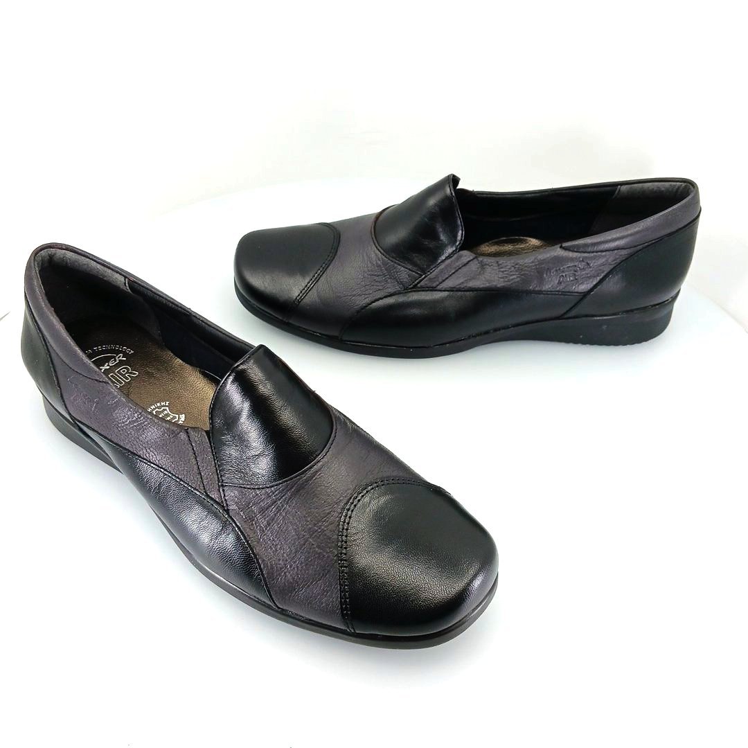 Boxer 52657 (μαύρο δέρμα) γυναικεία slip-on