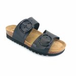 Boxer 97049 (μαύρο δέρμα) γυναικεία πέδιλα