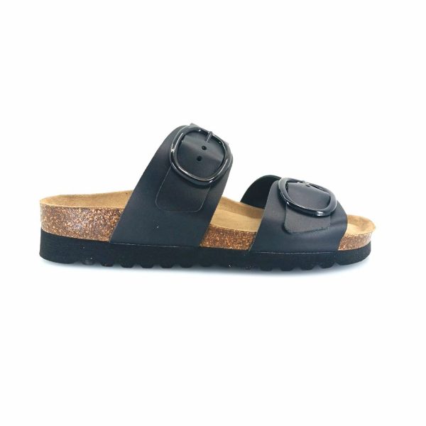 Boxer 97049 (μαύρο δέρμα) γυναικεία πέδιλα