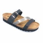 Boxer 97052 (μαύρο δέρμα) γυναικεία πέδιλα